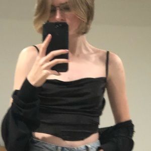 Simple Silk Crop Top